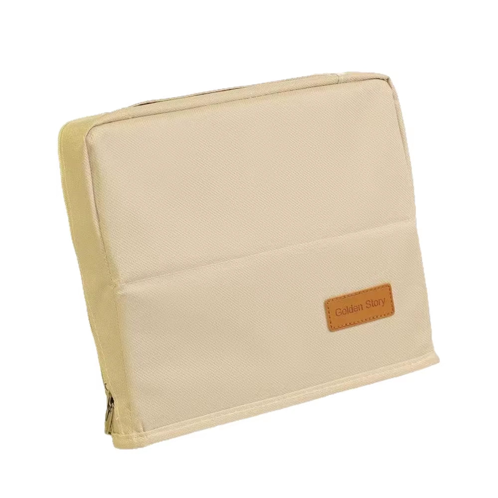 “Large Capacity Vertical Makeup Bag – Multi-Compartment Organizer for Skincare & Cosmetics”