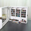 Miniature Wooden Library Bookshelf Ornament for Stress Relief and Anxiety Management - Ideal Gift for Friends and Dollhouse Decor
