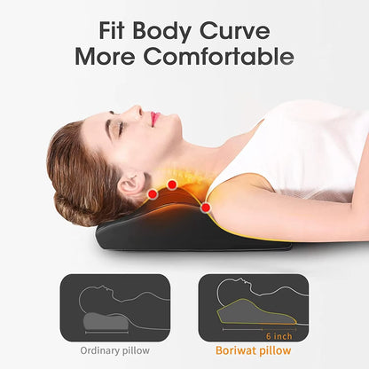 Back Massager with 3D Kneading Back & Neck Massager with Heat – Shiatsu Massage Pillow for Back, Neck, Shoulder, Leg Pain Relief | 2 Heating Zones, Remote Control – Perfect Gift for Women & Men