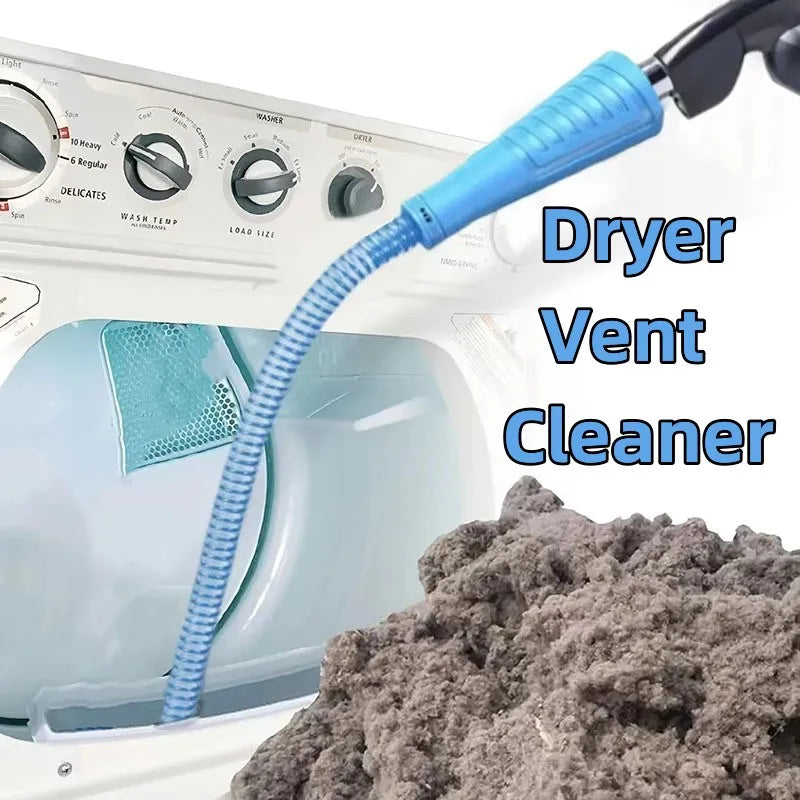 Dryer Vent Cleaner Vacuum Attachment with Bendable Hose