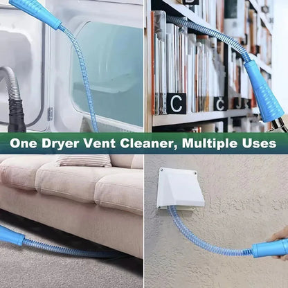 Dryer Vent Cleaner Vacuum Attachment with Bendable Hose