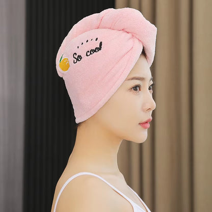 Quick-Dry Hair Towel Wrap – Super Absorbent Soft Microfiber Head Towel for Women & Girls | Cute Fast-Drying Hair Turban Bonnet