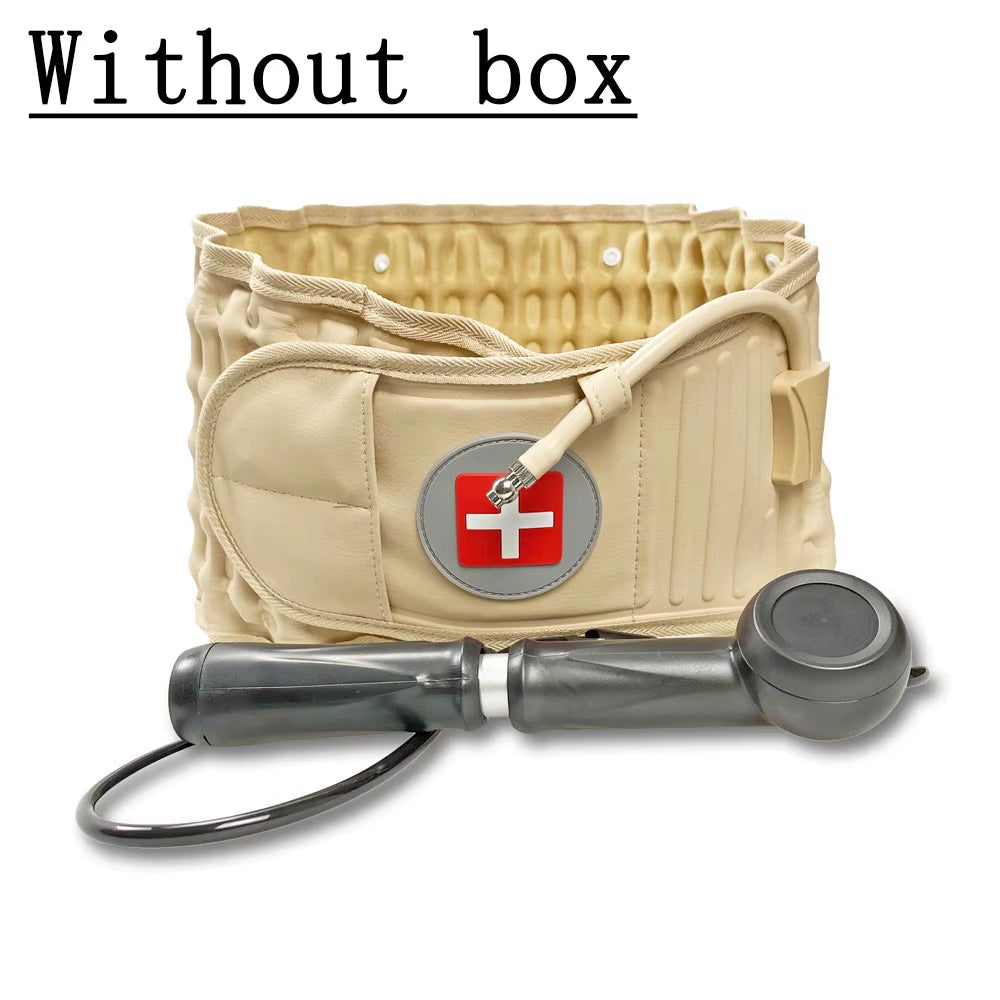 Back Decompression Lumbar Support Belt – Adjustable Air Traction Waist Brace for Spinal Relief & Pain Recovery
