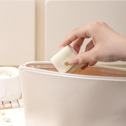 Mini Travel Jewelry Organizer Set (3Pcs) – Velvet Lined, Foldable Storage Boxes with Snap Closure