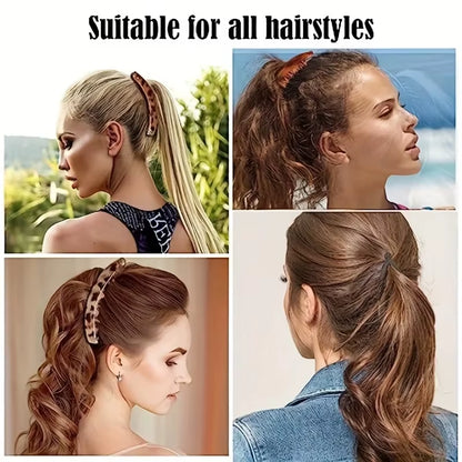 Matte Fish-Shaped Banana Hair Clip - Stylish Ponytail Headband for Women Hair Accessories