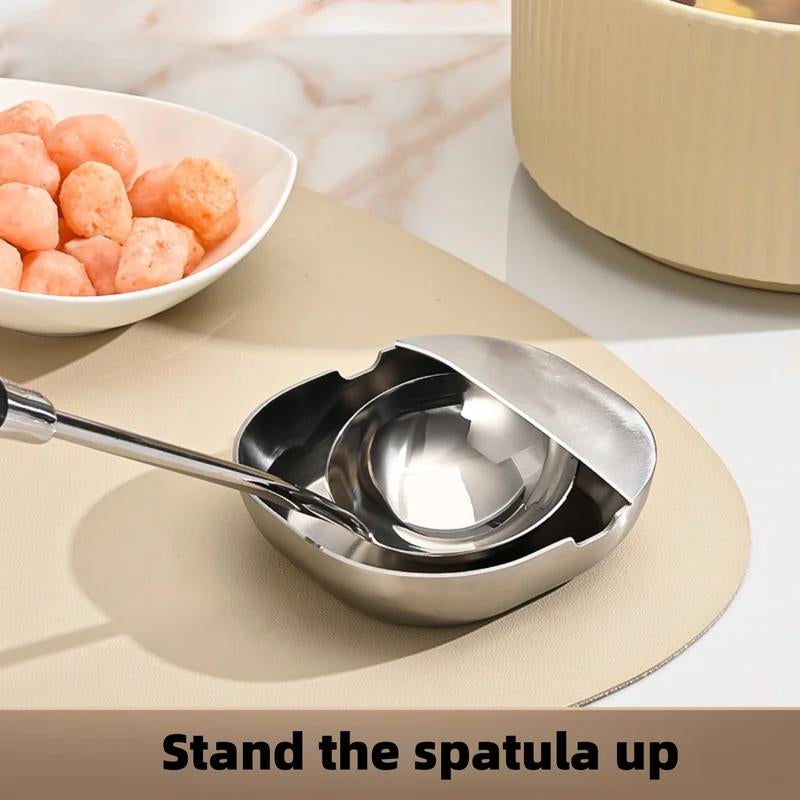 Multi-Functional Pot Lid & Spoon Holder Stand – Heat-Resistant Kitchen Utensil Rest, Pot Lid Rack, Tableware Organizer for Cooking & Meal Prep