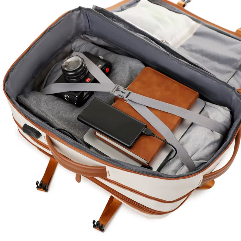 Backpack Business travel unisex – Large Capacity Waterproof Laptop Bag with USB Port & Expandable Storage