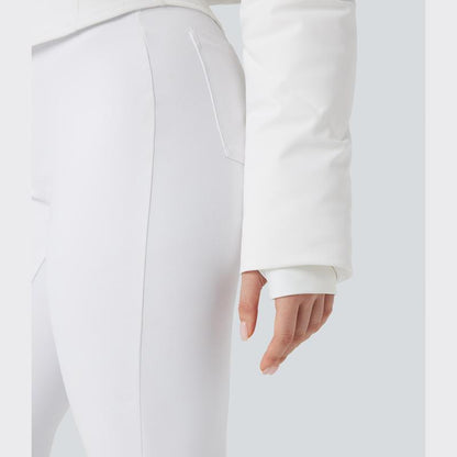 3-in-1 Women’s Cropped Puffer Coat with Stand Collar, Thumb Holes & Curved Hem Pocket Jacket