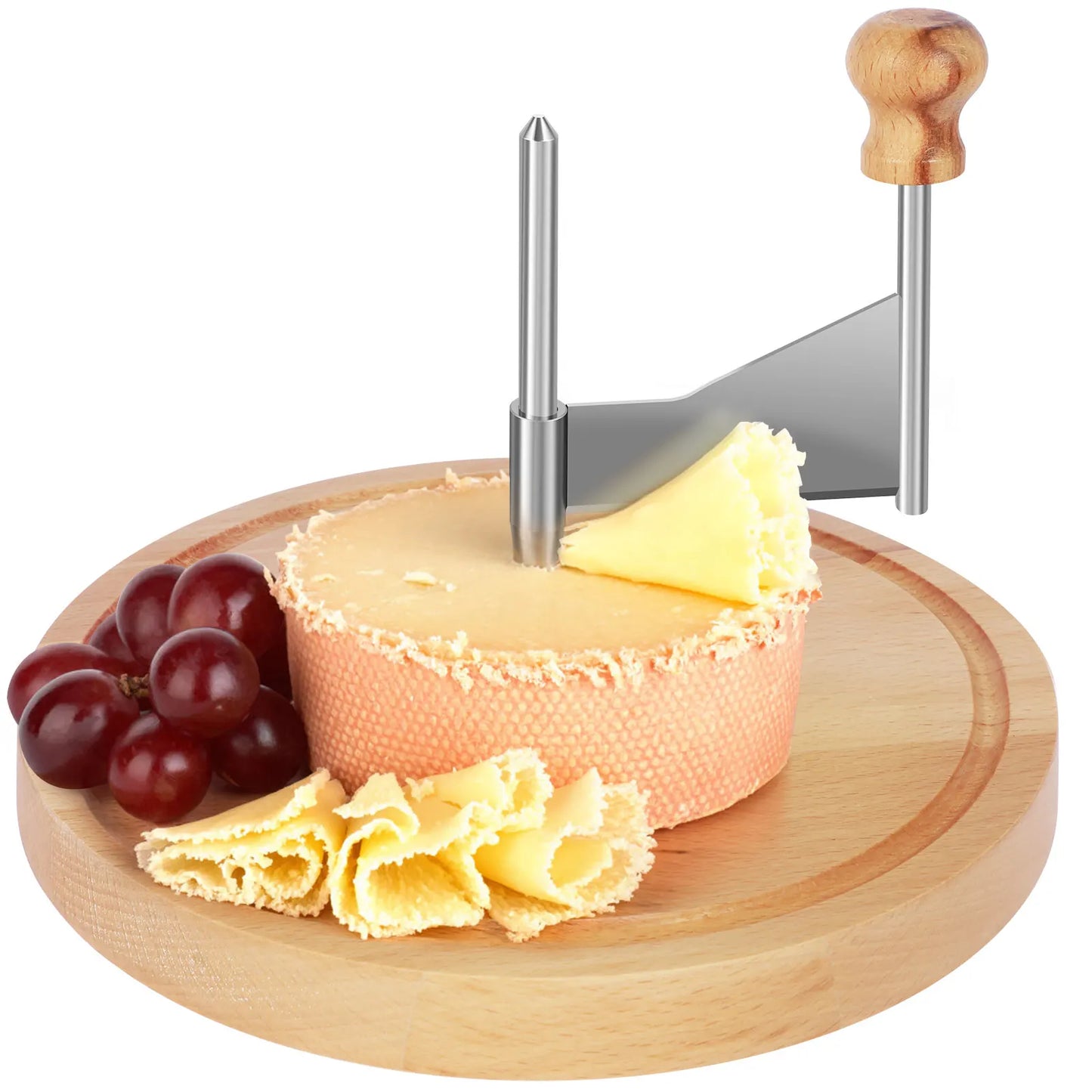 Stainless Steel Cheese Curler & Shaver – Handheld Grater for Butter, Chocolate, Cheese