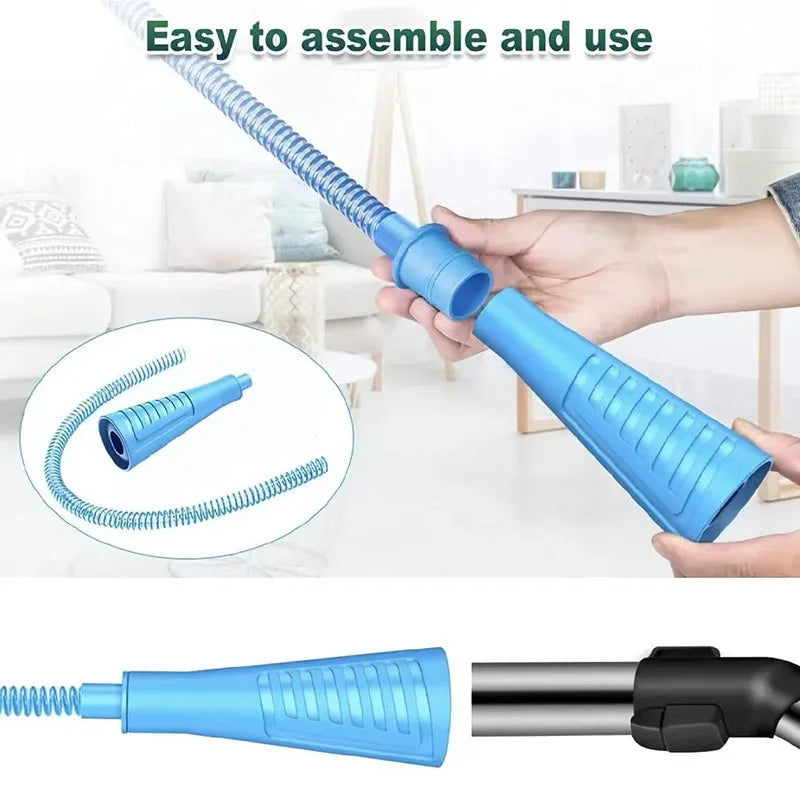 Dryer Vent Cleaner Vacuum Attachment with Bendable Hose