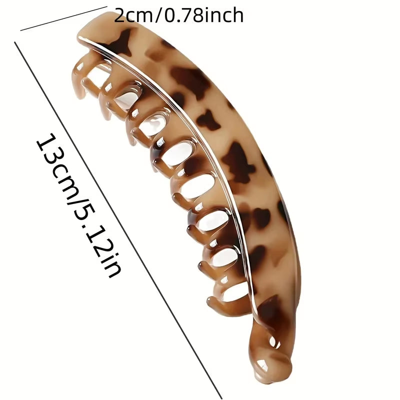 Matte Fish-Shaped Banana Hair Clip - Stylish Ponytail Headband for Women Hair Accessories