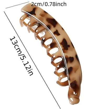 Matte Fish-Shaped Banana Hair Clip - Stylish Ponytail Headband for Women Hair Accessories