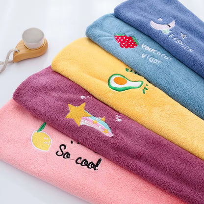 Quick-Dry Hair Towel Wrap – Super Absorbent Soft Microfiber Head Towel for Women & Girls | Cute Fast-Drying Hair Turban Bonnet