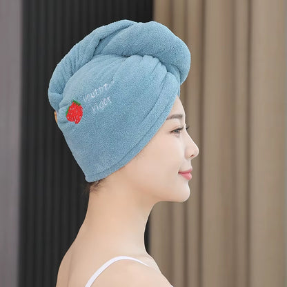Quick-Dry Hair Towel Wrap – Super Absorbent Soft Microfiber Head Towel for Women & Girls | Cute Fast-Drying Hair Turban Bonnet