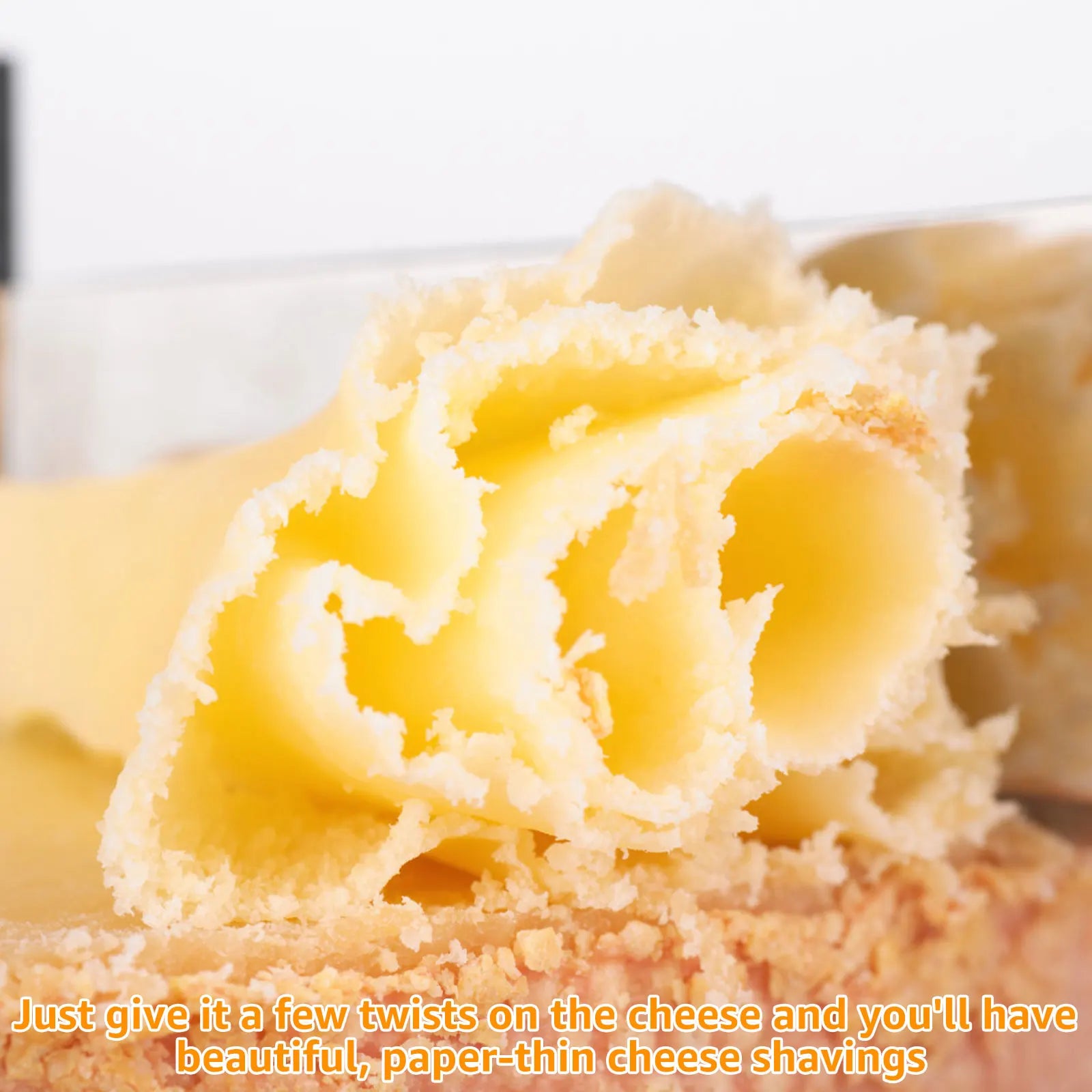 Stainless Steel Cheese Curler & Shaver – Handheld Grater for Butter, Chocolate, Cheese