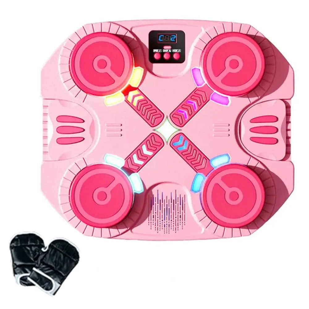 Bluetooth Connection Smart Music Boxing Machine Noise Reduction Wall Mounted Reaction Training Equipment LED Lighted