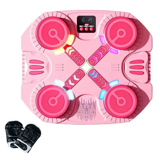 Bluetooth Connection Smart Music Boxing Machine Noise Reduction Wall Mounted Reaction Training Equipment LED Lighted