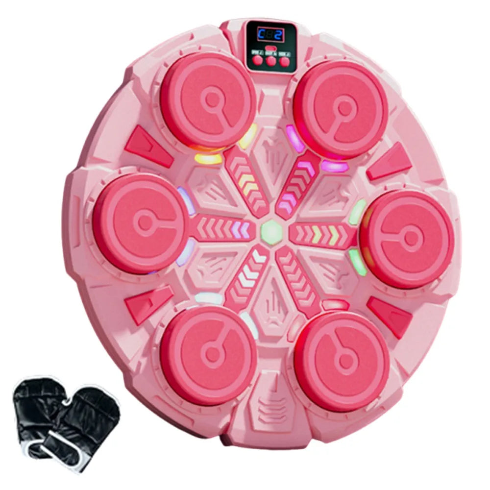 Bluetooth Connection Smart Music Boxing Machine Noise Reduction Wall Mounted Reaction Training Equipment LED Lighted