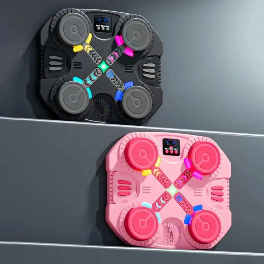 Bluetooth Connection Smart Music Boxing Machine Noise Reduction Wall Mounted Reaction Training Equipment LED Lighted