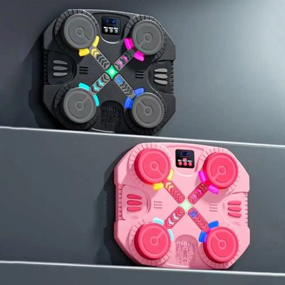 Bluetooth Connection Smart Music Boxing Machine Noise Reduction Wall Mounted Reaction Training Equipment LED Lighted