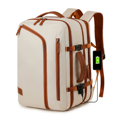 Backpack Business travel unisex – Large Capacity Waterproof Laptop Bag with USB Port & Expandable Storage