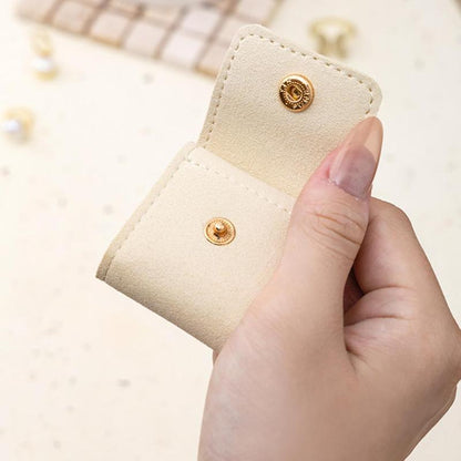 Mini Travel Jewelry Organizer Set (3Pcs) – Velvet Lined, Foldable Storage Boxes with Snap Closure