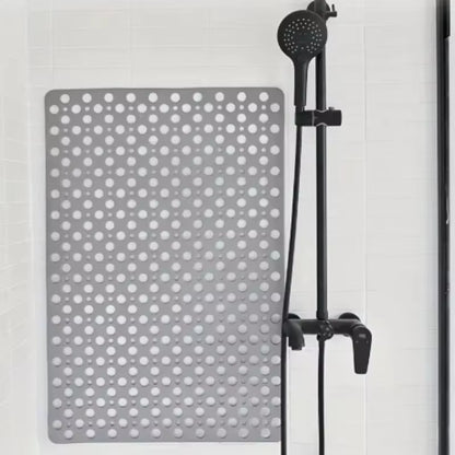 Square Non-Slip Bathroom Mat with Suction Cups – Quick Drain Shower Mat, Anti-Fall Massage Floor Pad, Fast Drying Design