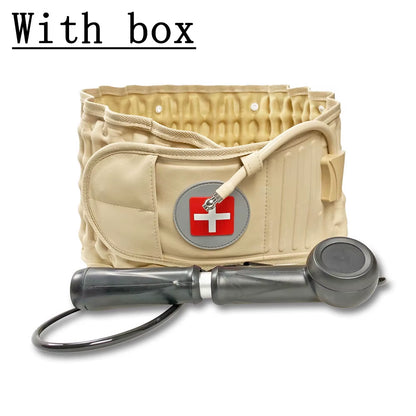 Back Decompression Lumbar Support Belt – Adjustable Air Traction Waist Brace for Spinal Relief & Pain Recovery