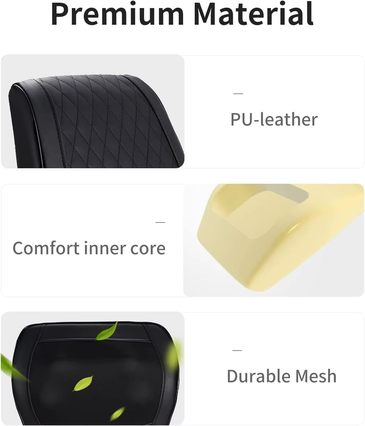 Back Massager with 3D Kneading Back & Neck Massager with Heat – Shiatsu Massage Pillow for Back, Neck, Shoulder, Leg Pain Relief | 2 Heating Zones, Remote Control – Perfect Gift for Women & Men