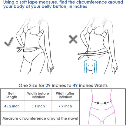 Back Decompression Lumbar Support Belt – Adjustable Air Traction Waist Brace for Spinal Relief & Pain Recovery