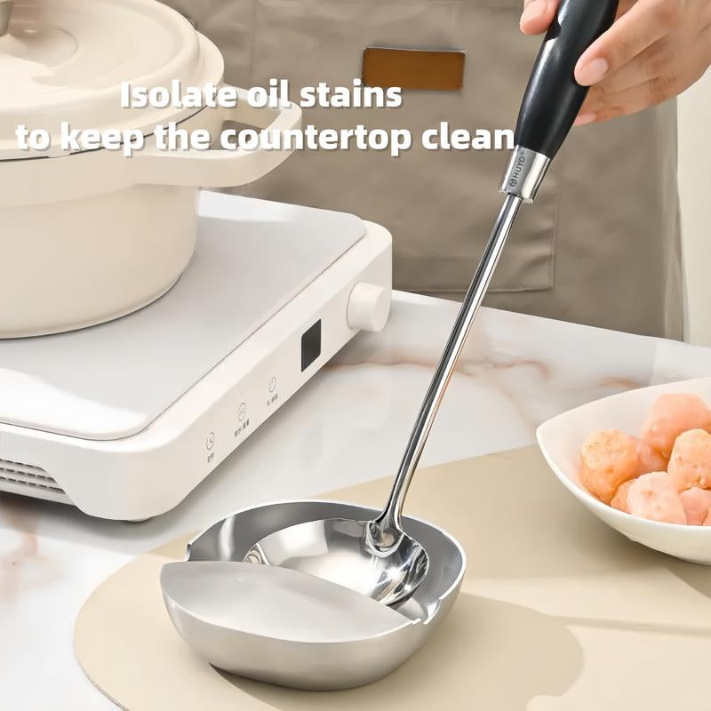 Multi-Functional Pot Lid & Spoon Holder Stand – Heat-Resistant Kitchen Utensil Rest, Pot Lid Rack, Tableware Organizer for Cooking & Meal Prep