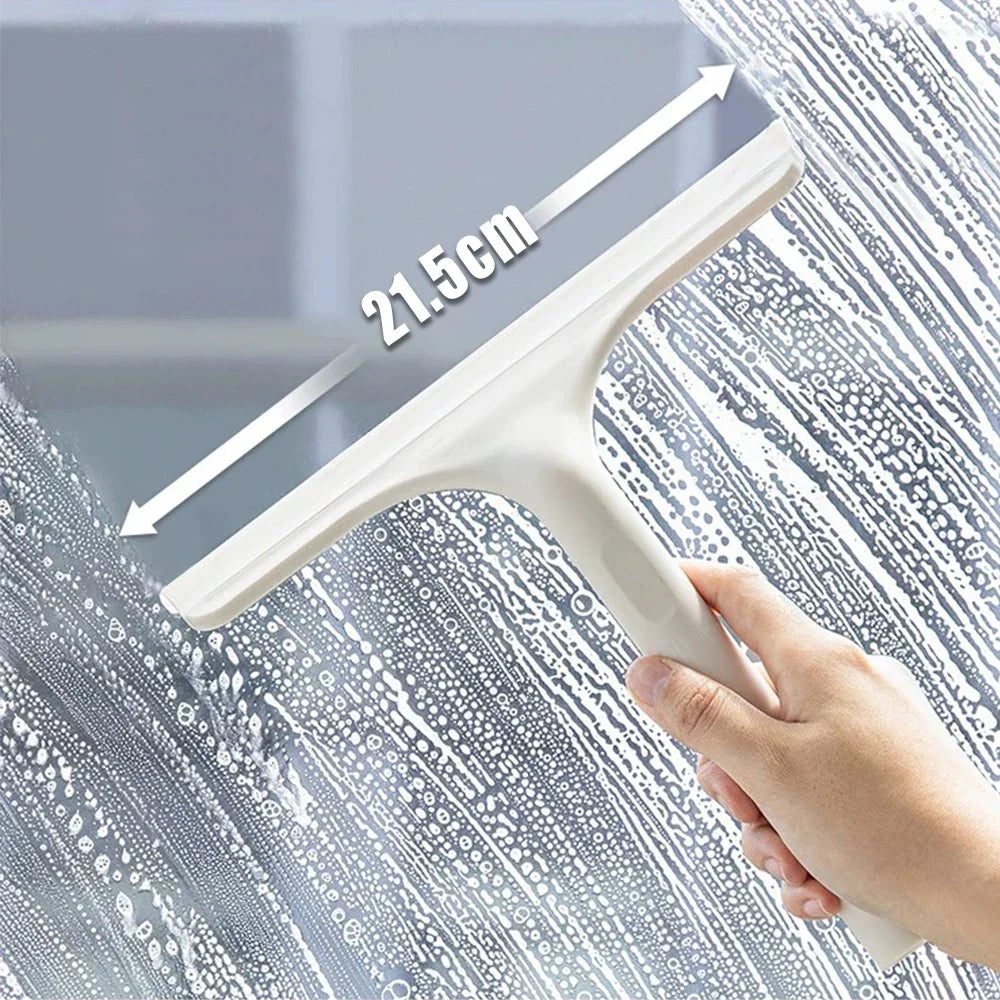 3-in-1 Window Cleaning Squeegee with Spray Bottle & Microfiber Pad – Multi-Function Glass, Mirror & Car Cleaner Tool